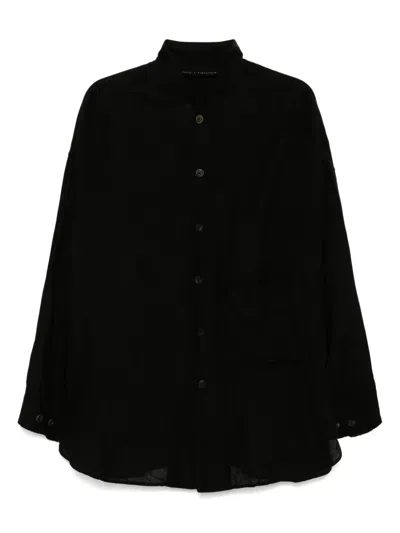 Forme D'expression Cotton Shirt In Black