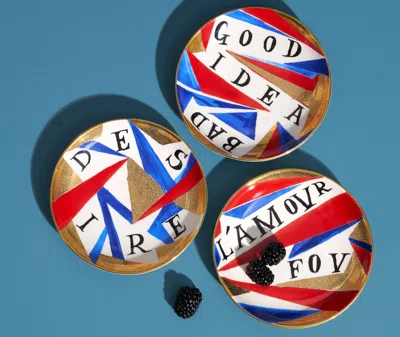 L'objet X Ruan Hoffmann Good Bad Idea Vide Poche Plate In Multicolor