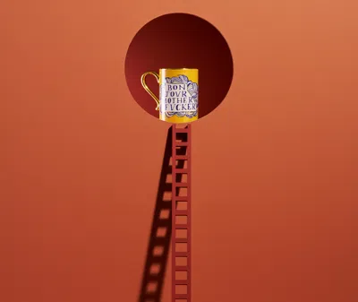 L'objet Ruan Hoffmann Bonjour Mug In Gold