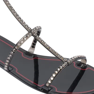 Menghi Rubber Sandals In Black