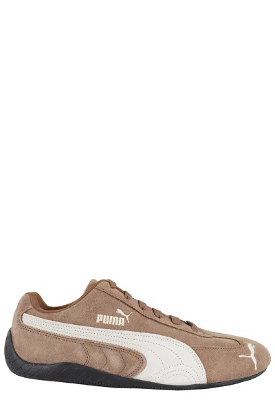 Puma Speedcat Archive Brown Sneakers With Side Logo In Suede Unisex