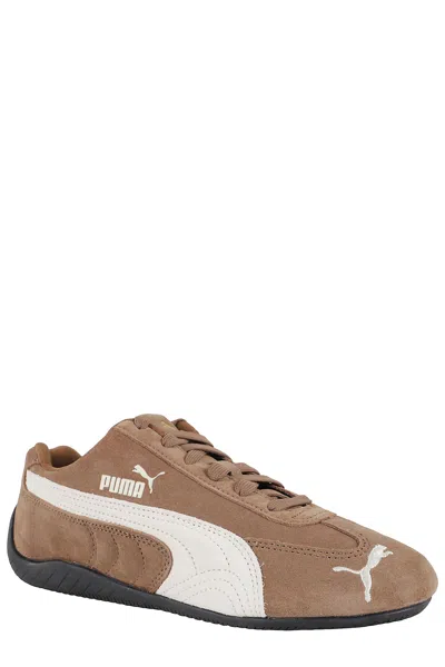 Puma Speedcat Archive Brown Sneakers With Side Logo In Suede Unisex