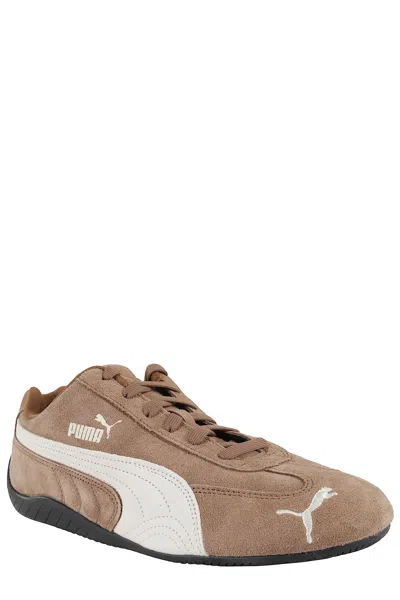 Puma Speedcat Archive Brown Sneakers With Side Logo In Suede Unisex