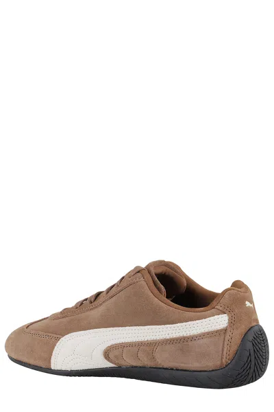 Puma Speedcat Archive Brown Sneakers With Side Logo In Suede Unisex