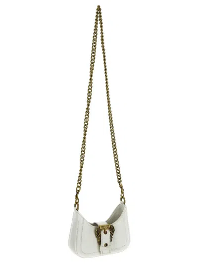 Versace Jeans Couture Baroque Buckle Bag In White