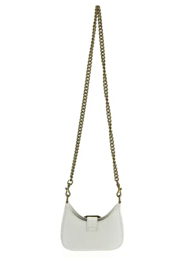 Versace Jeans Couture Baroque Buckle Bag In White