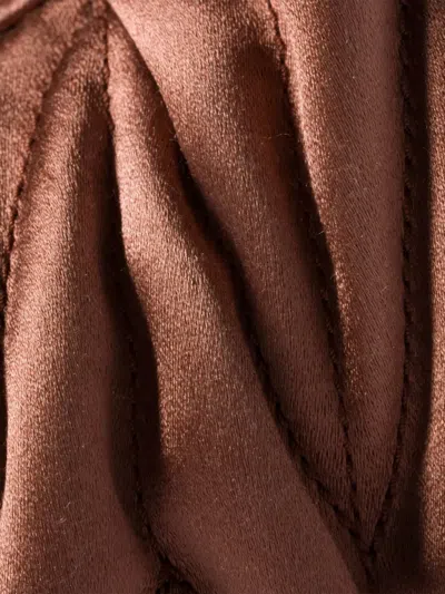 Miu Miu Mini Wander Tote Bag In Brown