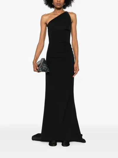 Moos Studio Triangle Of Love Maxi Dress In Black