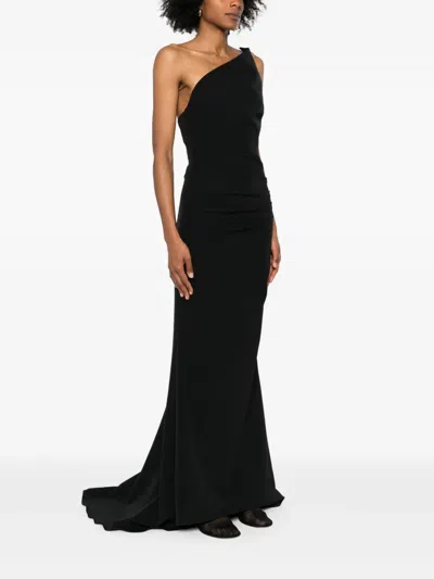 Moos Studio Triangle Of Love Maxi Dress In Black