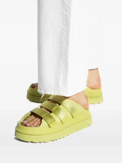 Ugg 44mm Golden Glow Tpu Sandals In Green