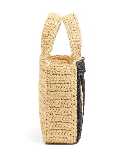 Valentino Garavani Viva Superstar Crochet Small Tote Bag In Neutral