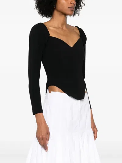 Moos Studio Off-shoulder Top In Black