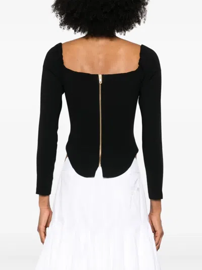 Moos Studio Off-shoulder Top In Black