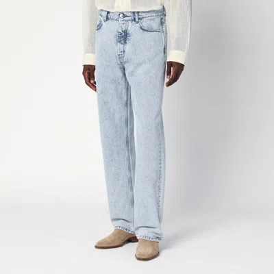 Séfr Light Blue Distressed Jeans In Blue