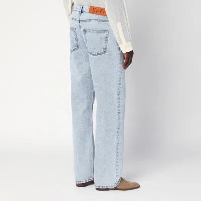 Séfr Light Blue Distressed Jeans In Blue
