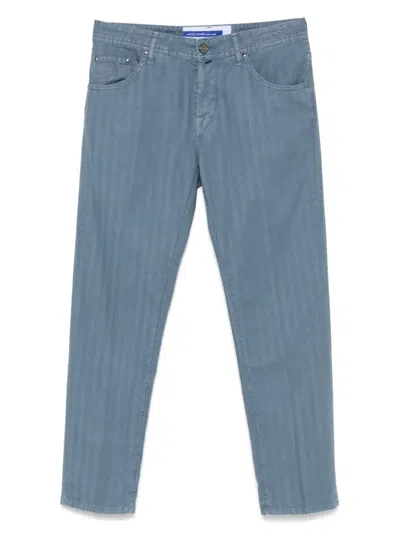 Jacob Cohen Scott Trousers In Blue
