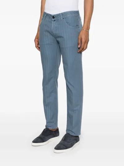 Jacob Cohen Scott Trousers In Blue