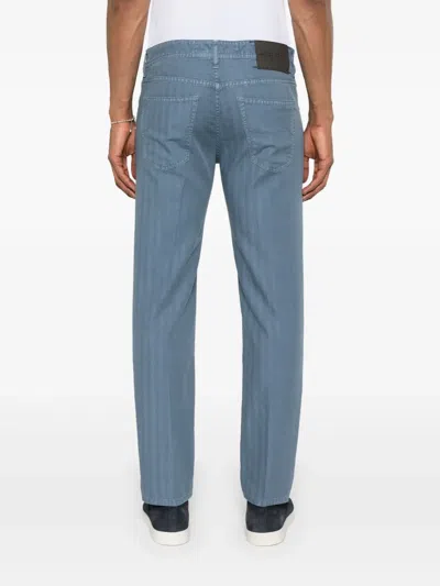 Jacob Cohen Scott Trousers In Blue