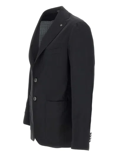 Tagliatore Two-button Blazer In Black