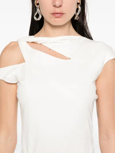 Moos Studio Asymmetric Top In White
