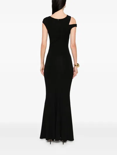 Moos Studio Cut Out-detail Maxi Dress In Black