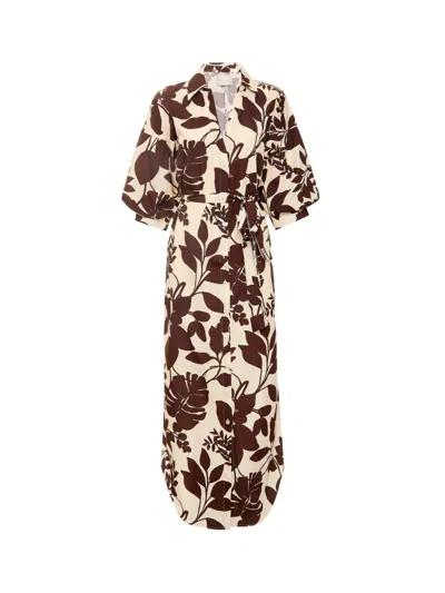 Brochu Walker The Kate Printed Maxi Dress In Java Combo
