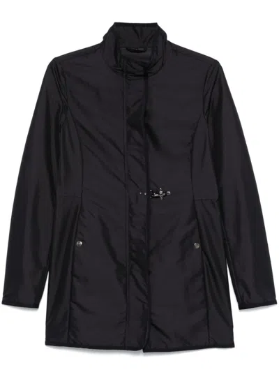 Fay Short Coat In Navy Blue