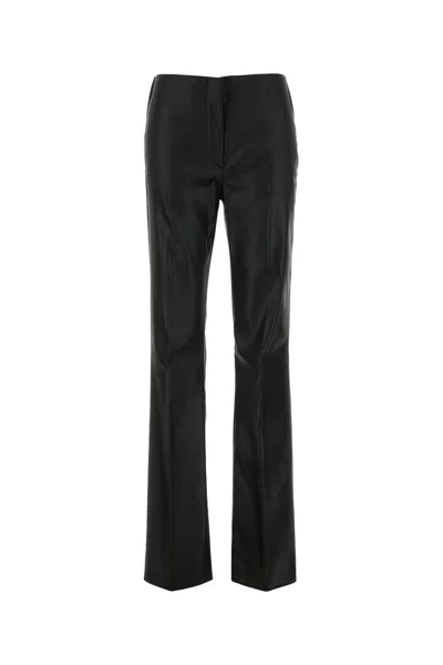 Sportmax Black Stretch Satin Adepto1234 Pant In Black
