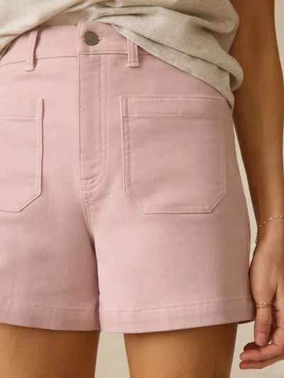 Faherty Stretch Terry Patch Pocket Short In Spring Quartz