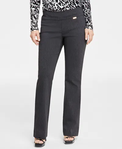 Inc International Concepts Petite Mid-rise Bootcut Pants, Petite & Petite Short, Created For Macy's In Black