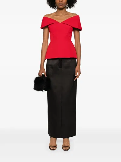 Moos Studio Sleeveless Top In Red