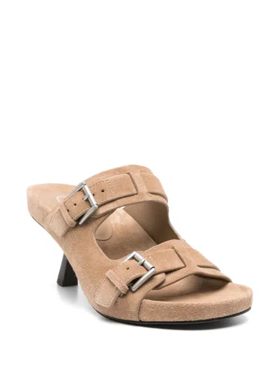 Ash Jewel Footbed Heeled Sandals In Neutral