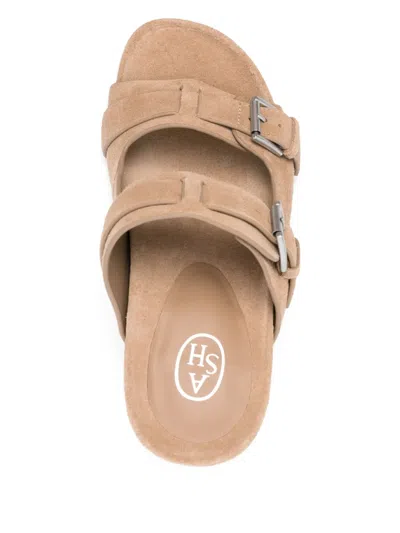Ash Jewel Footbed Heeled Sandals In Neutral