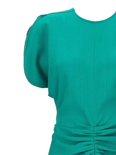 Victoria Beckham Women's Gathered Waist Midi Dress In Green