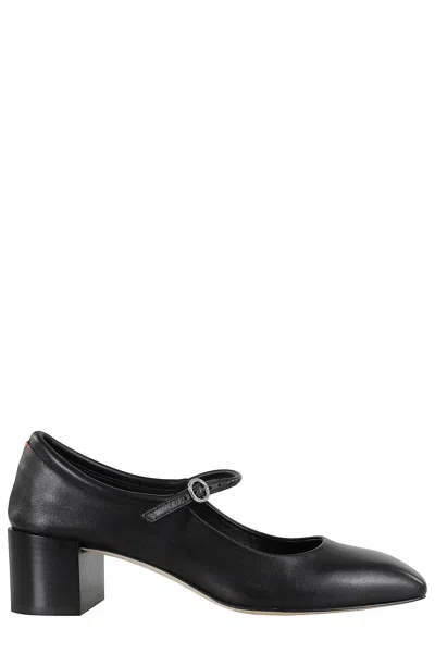 Aeyde Aeydē Anya Heels - Leather - Black In Black