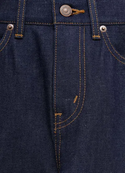 Celine Jeans With Belt Loops In Blue