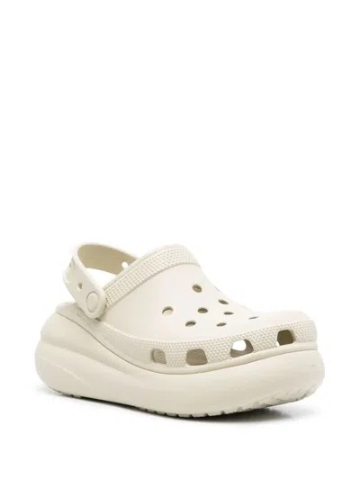 Crocs Ankle-strap Sliders In Neutral