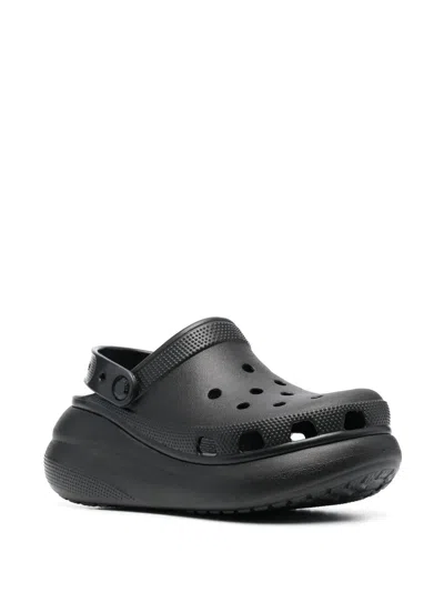 Crocs Double-platform Slingback Slides In Black