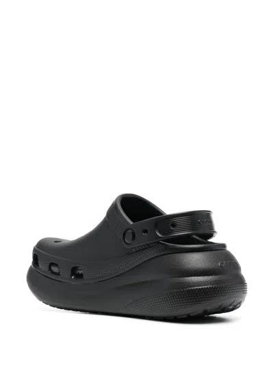 Crocs Double-platform Slingback Slides In Black