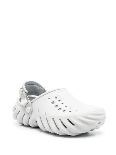 Crocs Cut Out-detail Chunky Sandals In Gray