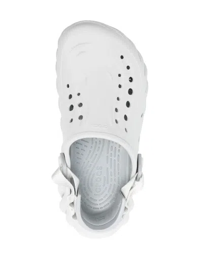 Crocs Cut Out-detail Chunky Sandals In Gray