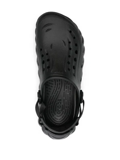 Crocs Echo Logo-embossed Clogs In Black