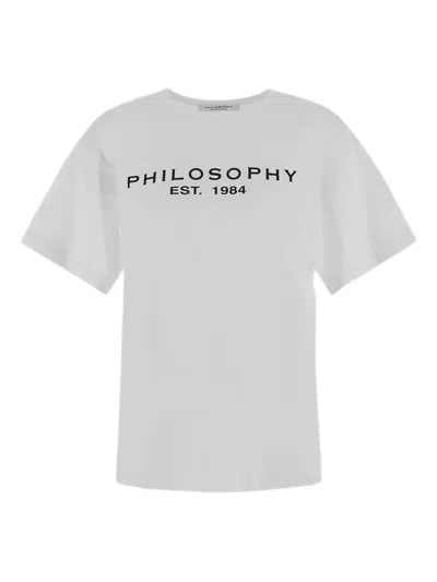 Philosophy Di Lorenzo Serafini T-shirt Woman Philosophy - T-shirt - White In White
