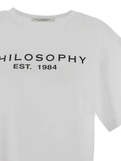 Philosophy Di Lorenzo Serafini T-shirt Woman Philosophy - T-shirt - White In White
