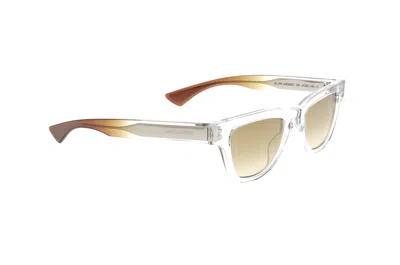 Saint Laurent Full Frame Sunglasses In Nude