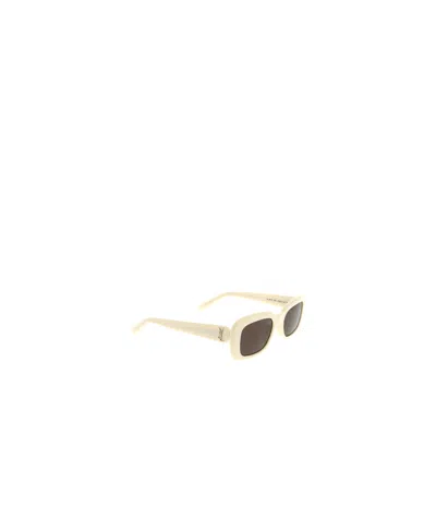 Saint Laurent Full Frame Sunglasses In Ivory White