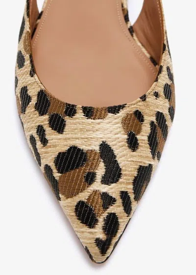 Aquazzura Purist Sling Flat In Natural In Nude