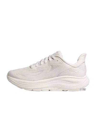 Hoka Streamlined White Sneakers With Cushioned Sole
