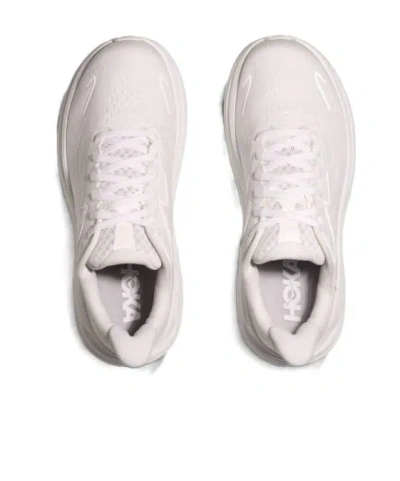 Hoka Streamlined White Sneakers With Cushioned Sole