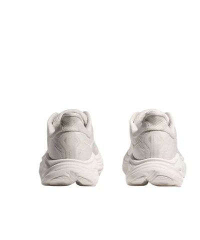 Hoka Streamlined White Sneakers With Cushioned Sole